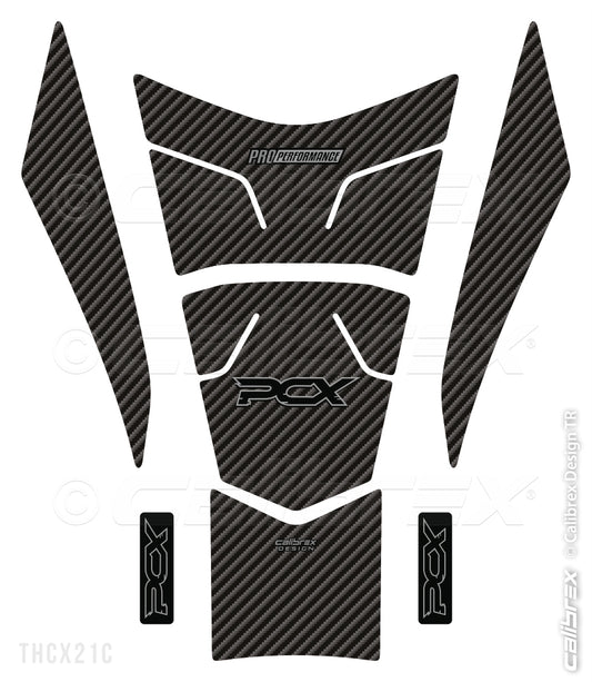 Honda Pcx 2021-2024 Tank Pad Carbon Calibrex THCX21C