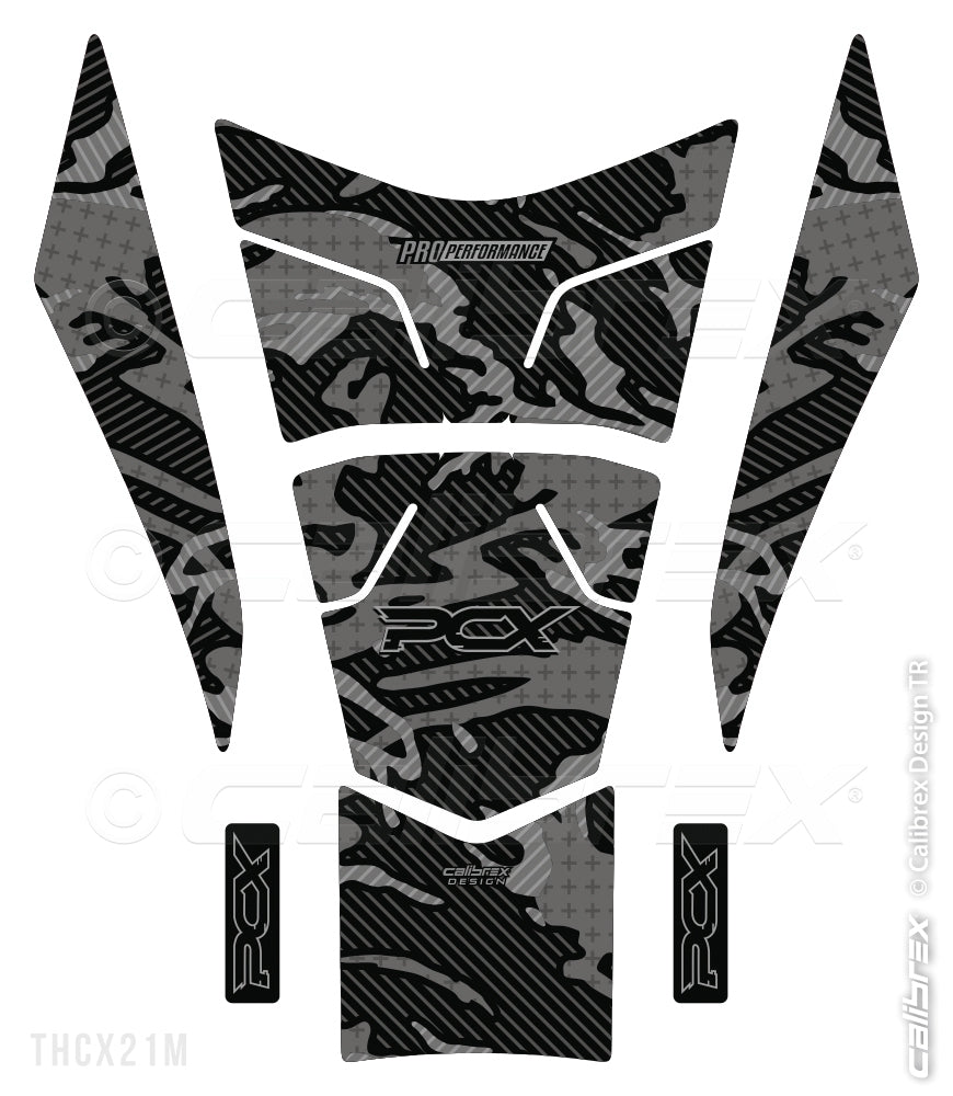 Honda Pcx 2021-2024 Tank Pad Camo Calibrex THCX21M