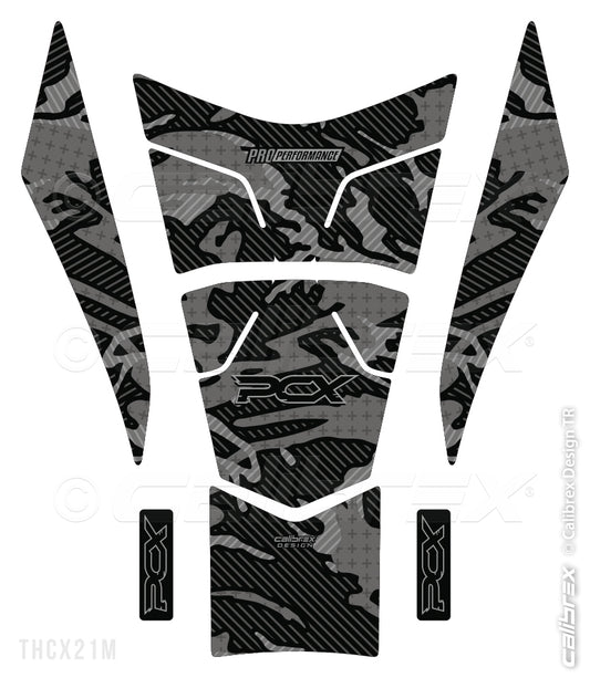 Honda Pcx 2021-2024 Tank Pad Camo Calibrex THCX21M