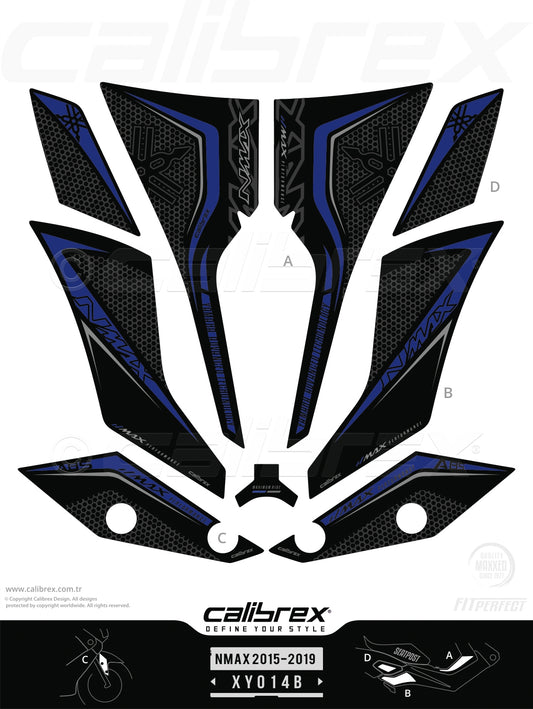 Yamaha Nmax 2015-2019 Tank Pad & Protection Kit Calibrex XY014B