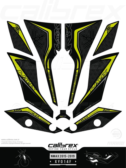 Yamaha Nmax 2015-2019 Tank Pad & Protection Kit Calibrex XY014F