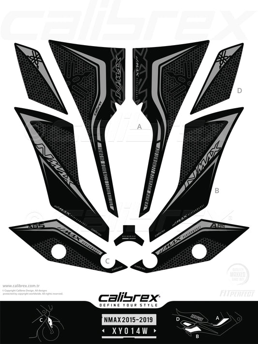 Yamaha Nmax 2015-2019 Tank Pad & Protection Kit Calibrex XY014W