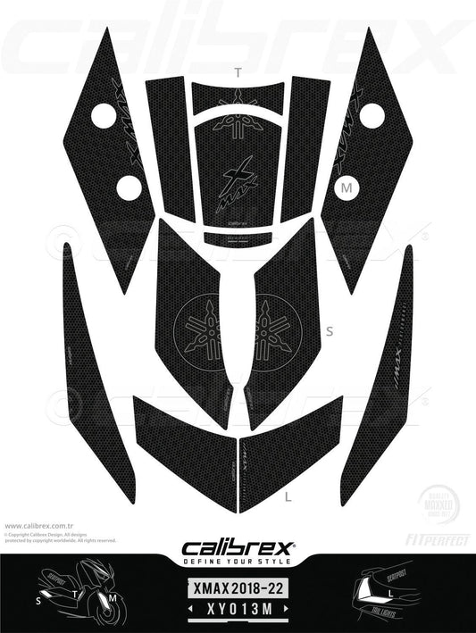 Yamaha Xmax 2018-2022 Tank Pad & Protection Kit Calibrex XY013M