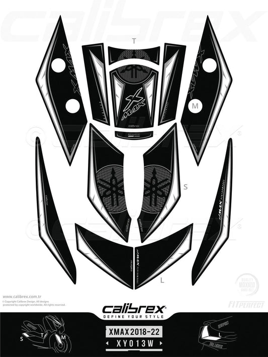 Yamaha Xmax 2018-2022 Tank Pad & Protection Kit Calibrex XY013W