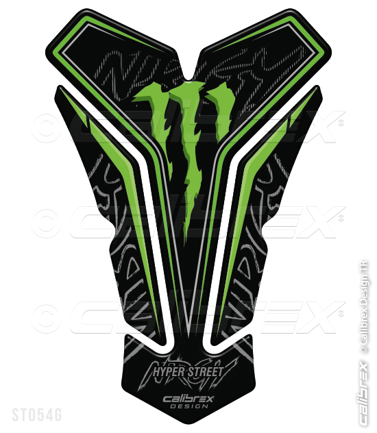 calibrex monster energy motorcycle tank pad