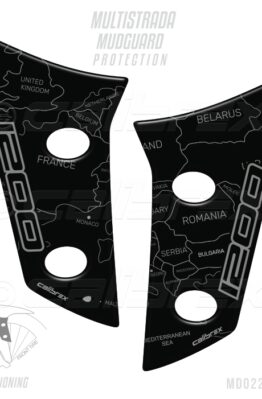 ducati multisrada mudguard protection pads calibrex