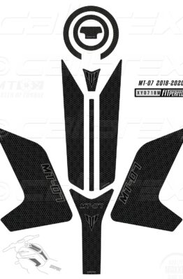 yamaha mt 07 tank pad, knee pads, gascap pad calibrex