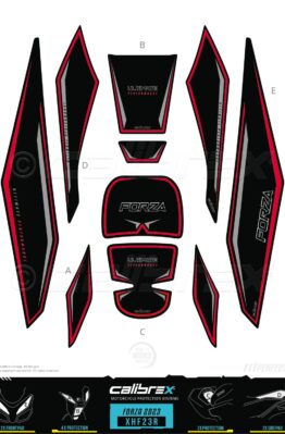 honda forza tank pad protection 2023 red calibrex xhf23r