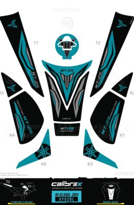 yamaha mt-25 tank pad midnight cyan calibrex