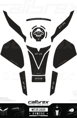 yamaha mt-25 carbon tank pad 2025 calibrex
