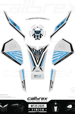 yamaha mt-25 2025 ice storm tank pad calibrex