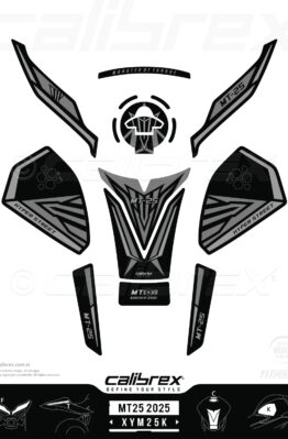 yamaha mt-25 icon black tank pad calibrex